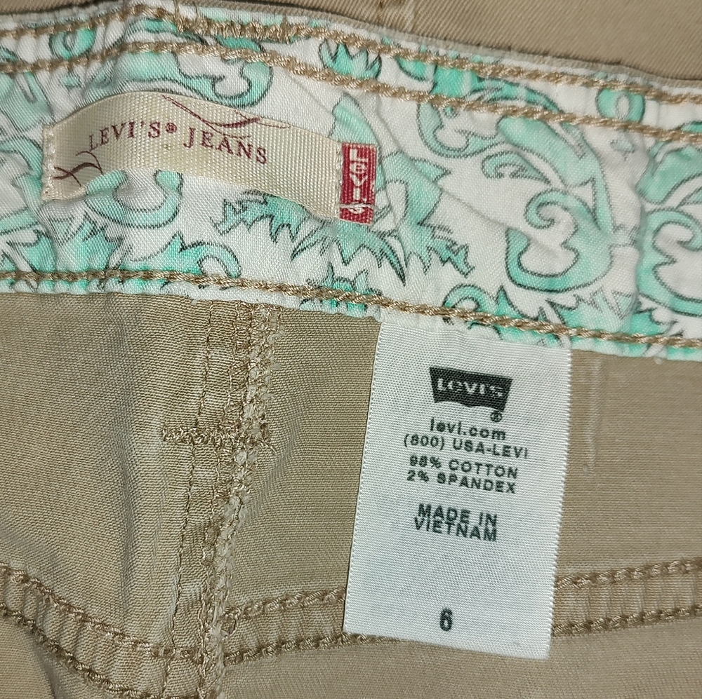 Levi's Y2K Classic Tan Maxi A Line Skirt - Picture 6 of 6